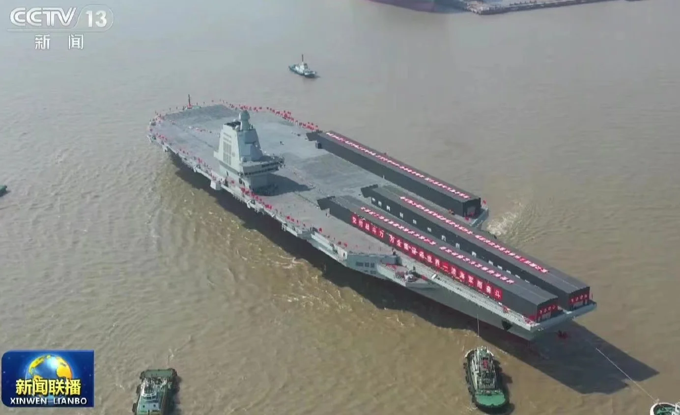 China Launches New Aircraft Carrier Named After Province Directly Across From Taiwan