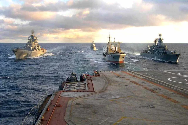 14 Russian warships pass through sea of Japan ahead of large military exercises