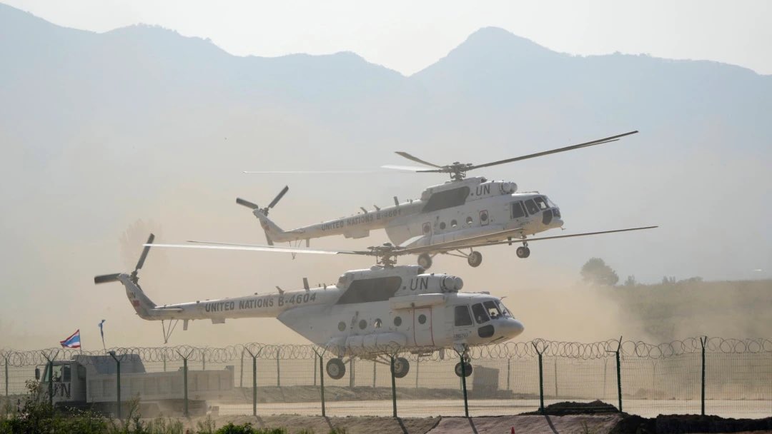 UN peacekeeper killed in Democratic Republic of Congo after unknown militants open fire on helicopter