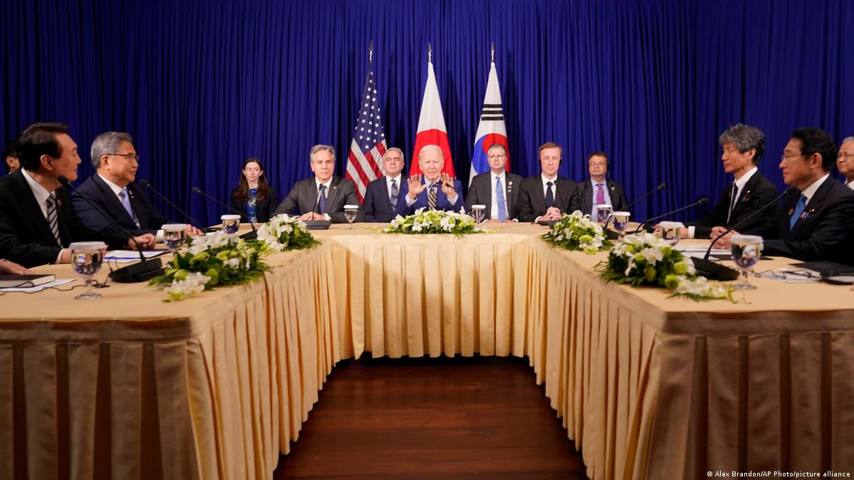 US, Japan, & South Korea vow to strengthen security cooperation due to threats from North Korea