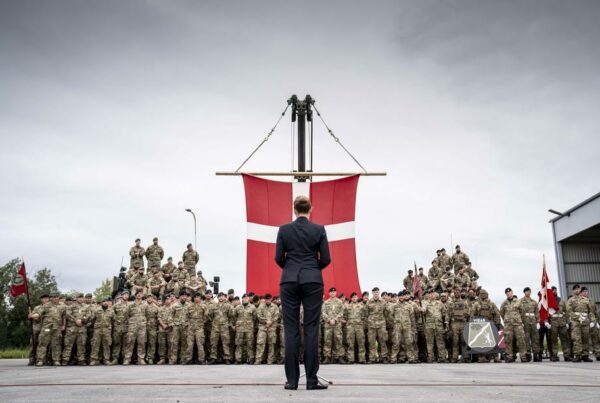 Danish PM Frederiksen visits tropps in Estonia