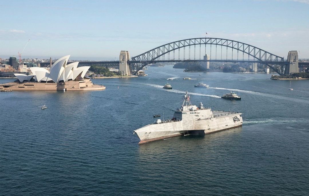 US Navy Commissions USS Canberra Warship in Sydney
