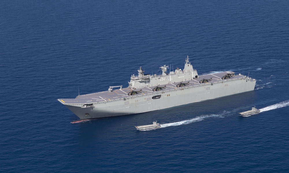 Australia’s Largest Warship Joins Exercises Amid South China Sea Tensions