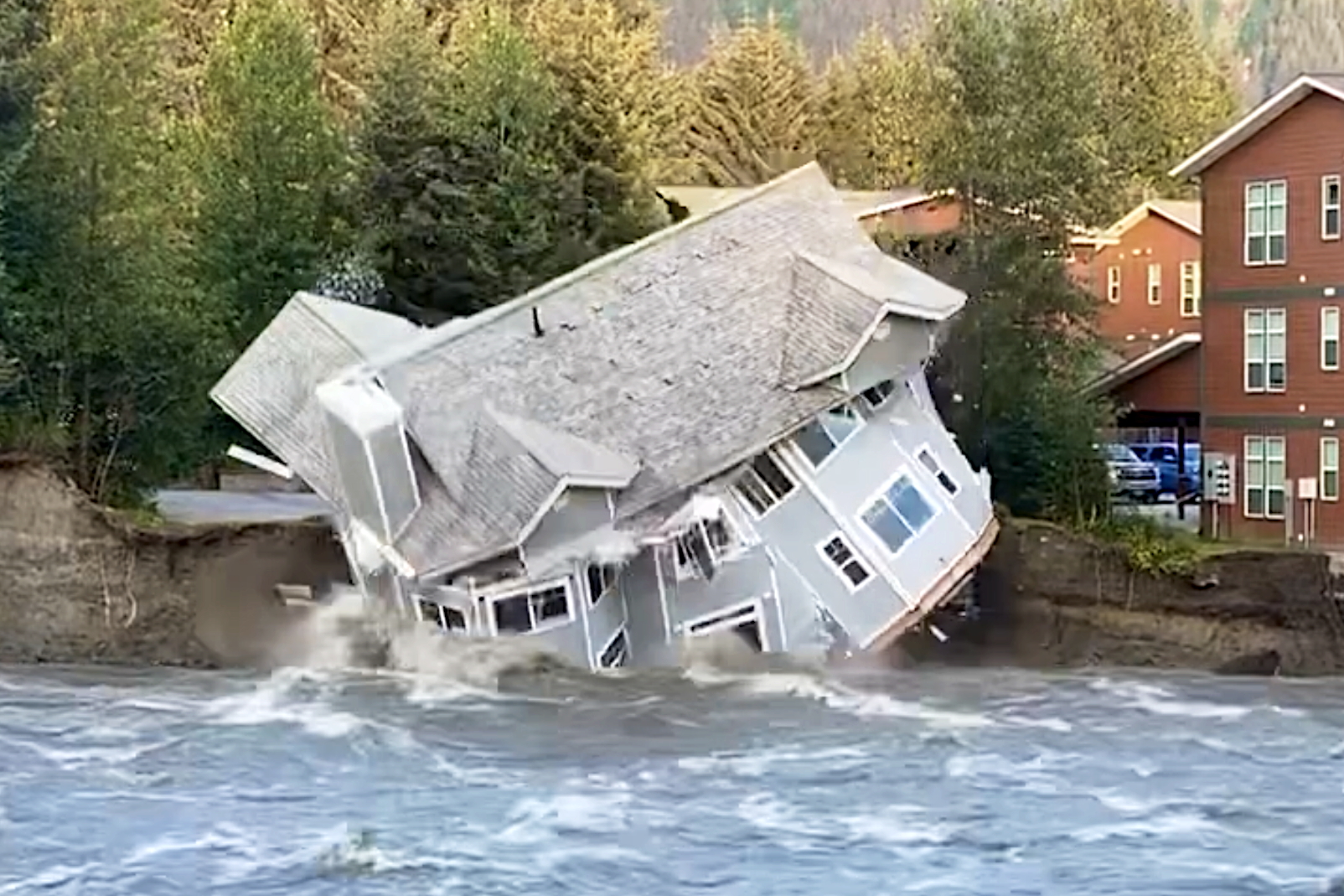Evacuations Ordered as Alaska River near Juneau Experiences Record Flooding