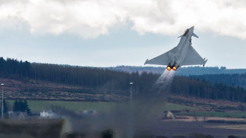 RAF Typhoon Jets Intercept Russian Bombers Near Scotland