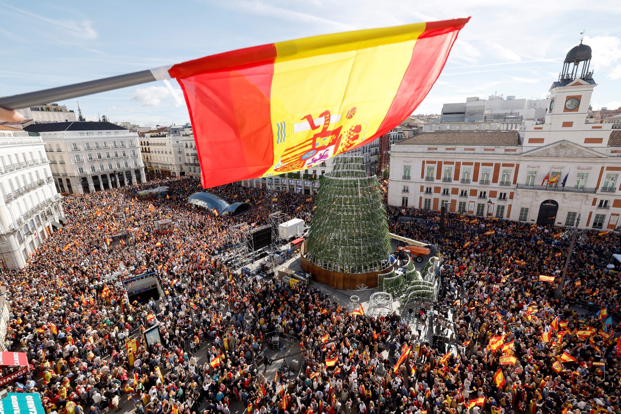 Massive Protest in Madrid Against Proposed Amnesty Law