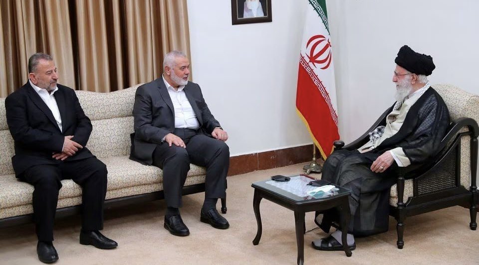 Iranian Supreme Leader Meets Leader of Hamas