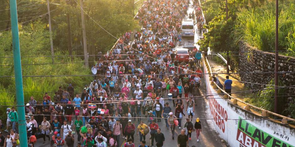 Growing Migrant Caravan Moves Through Mexico Towards US