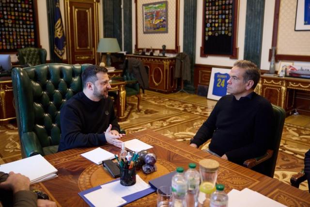 Ukrainian President Zelenskiy Meets Fox News CEO Lachlan Murdoch