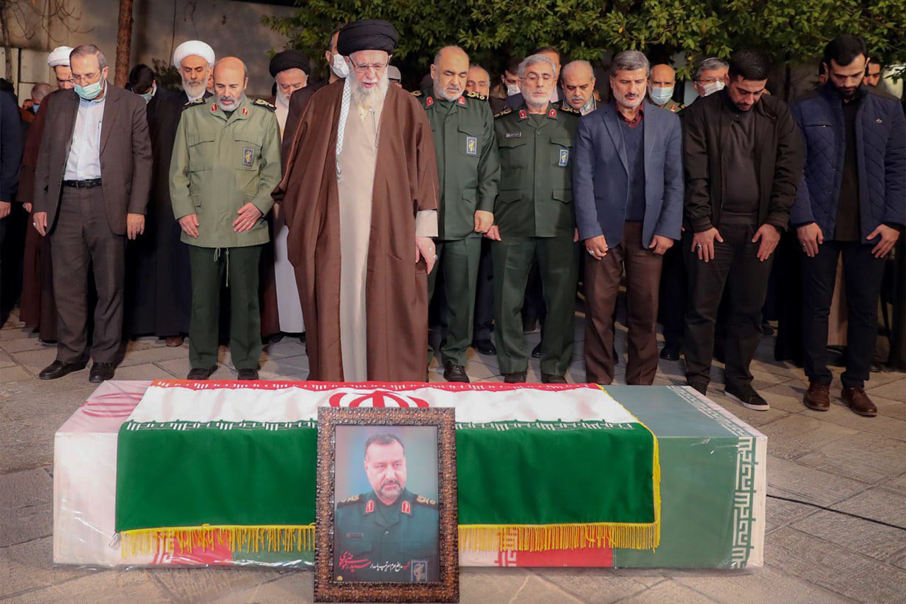 Iran’s Supreme Leader Mourns Slain Commander, Attendees Chant “Death to Israel & America”