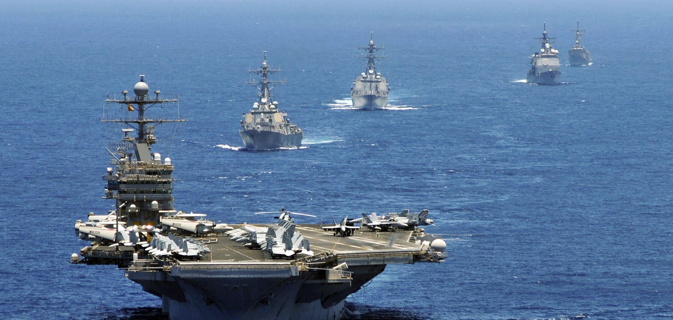 US Increasing Naval Presence in Western Pacific with Five Aircraft Carriers