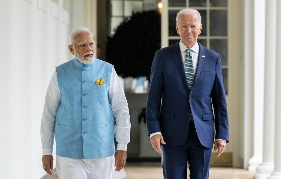 Narendra Modi Joe Biden Walk