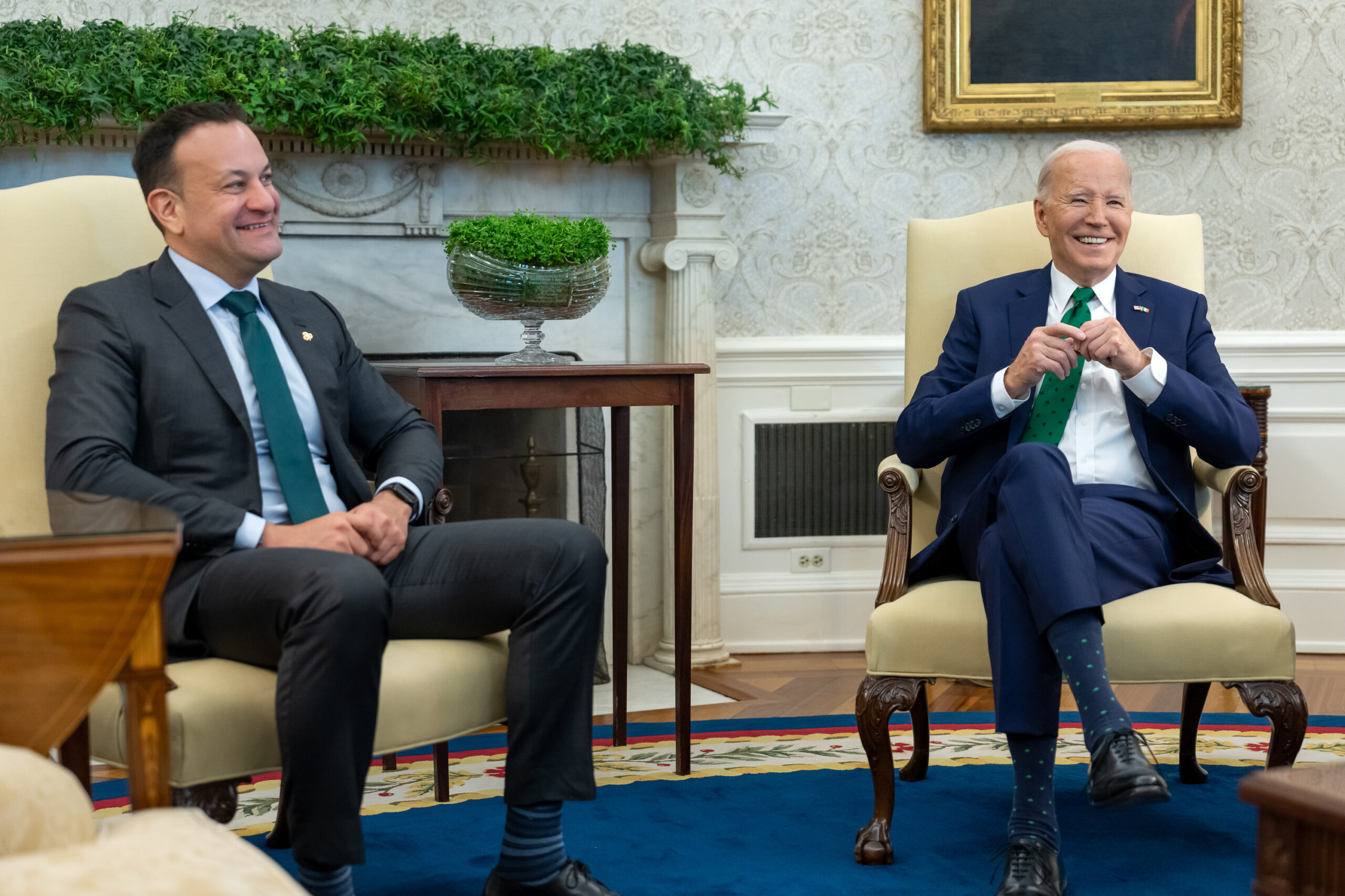 Irish Prime Minister & President Biden Discuss Ceasefire Between Israel & Hamas