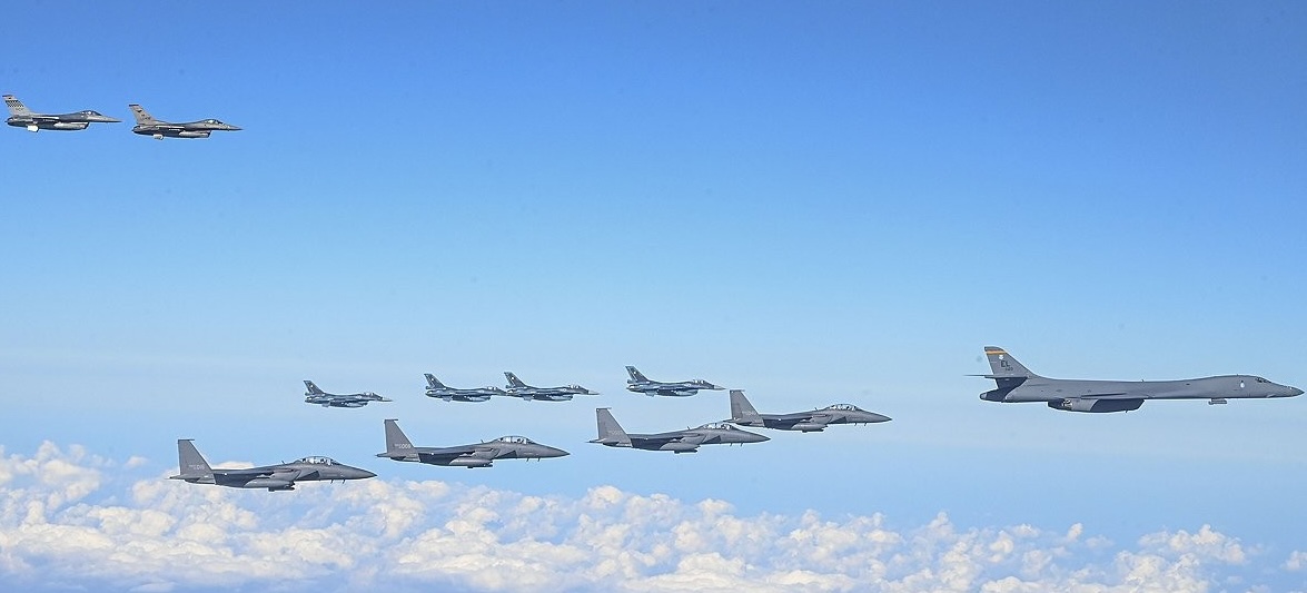 US, South Korea, & Japan Conduct Joint Air Drill with US Bomber After North Korean ICBM Launch