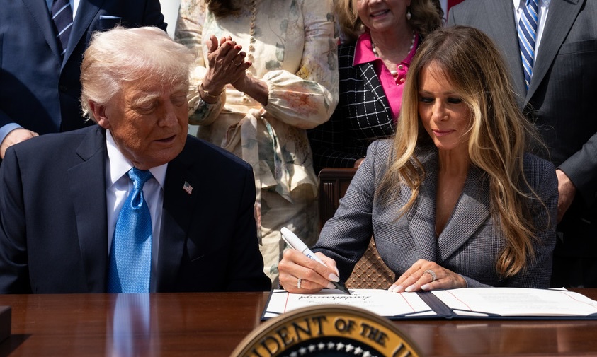 Trump Signs Law Criminalizing Nonconsensual Images & AI Deepfakes After Rare 409-2 House Vote