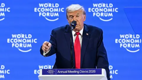 Trump Doubles Down on Greenland at World Economic Forum, Rules Out Taking it by Force