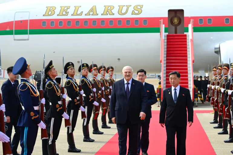 Belarusian President Arrives in North Korea for Talks with Kim Jong Un
